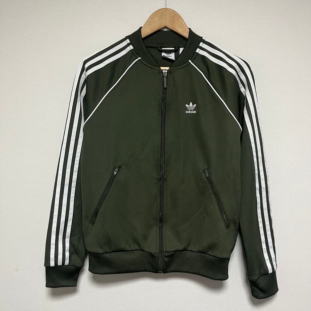 아디다스 슈퍼스타 카키 트랙탑 져지