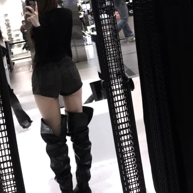 2twodul 이투둘 222 shoes 001 오버니부츠 36