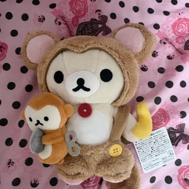 리락쿠마 원숭이 인형 