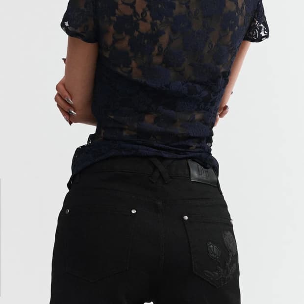 달링유어배드 블랙 로즈 쇼트 팬츠