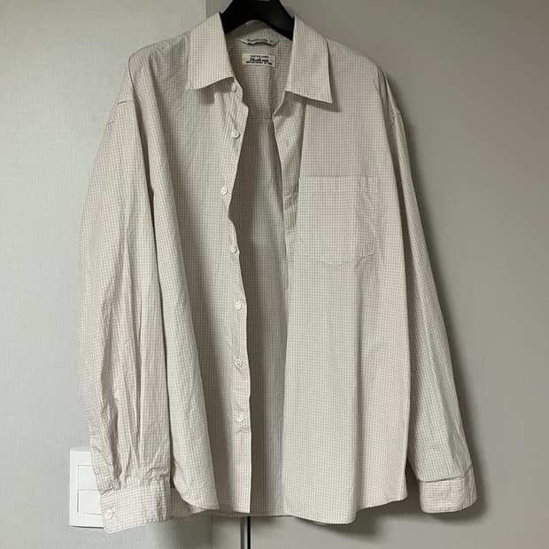 블랭크룸 체크 셔츠 1사이즈