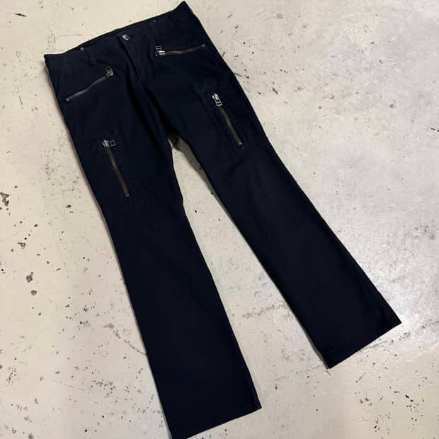 semantic design zip detail skinny pants