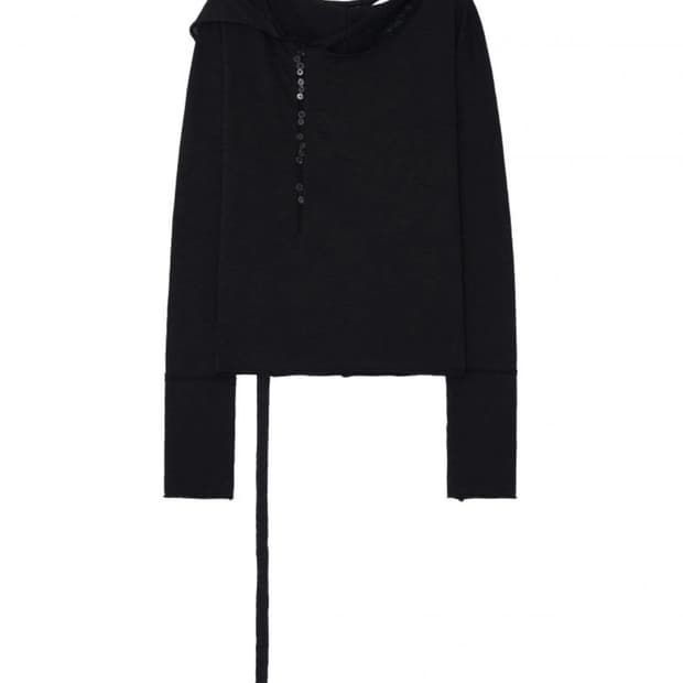 3[γ] :: Buttoned Scarf Sleeve [BK] 2