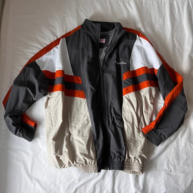마틴 로즈 패널 트랙 자켓 그레이 오렌지 베이지(M)