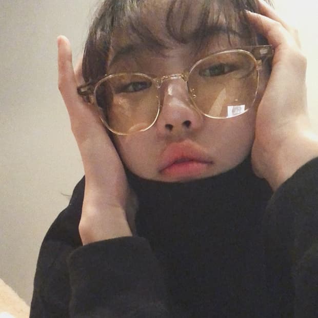 래쉬 틴트렌즈 안경