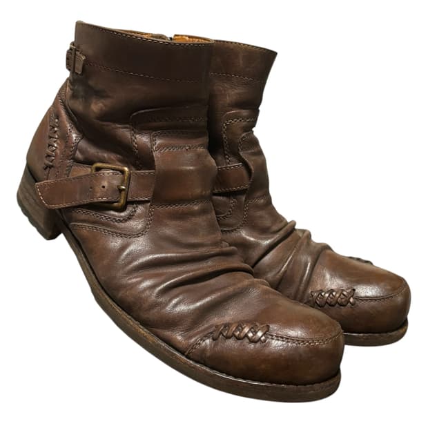 훕데두 주름가공 집업 웨스턴 부츠 42 270 엔지니어부츠