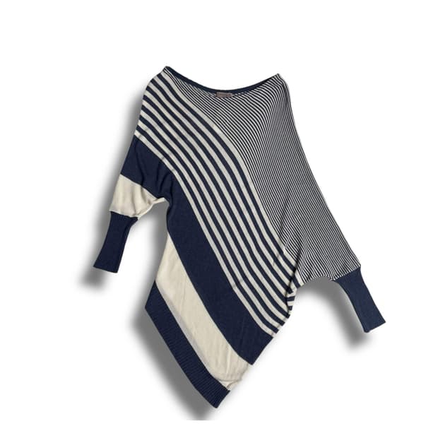 Cocogio 언밸런스 스트라이프 롱니트 (italy)  