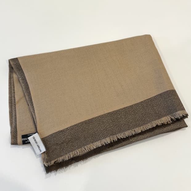 조르지오 아르마니 실크 캐시미어 숄 머플러