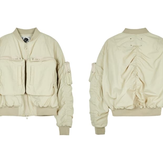 메종미네드 유틸리티 HUGE 포켓 MA-1 베이지