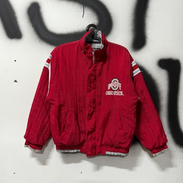 VTG 빈티지 올드스쿨 배색 리버시블 크롭 다운 자켓