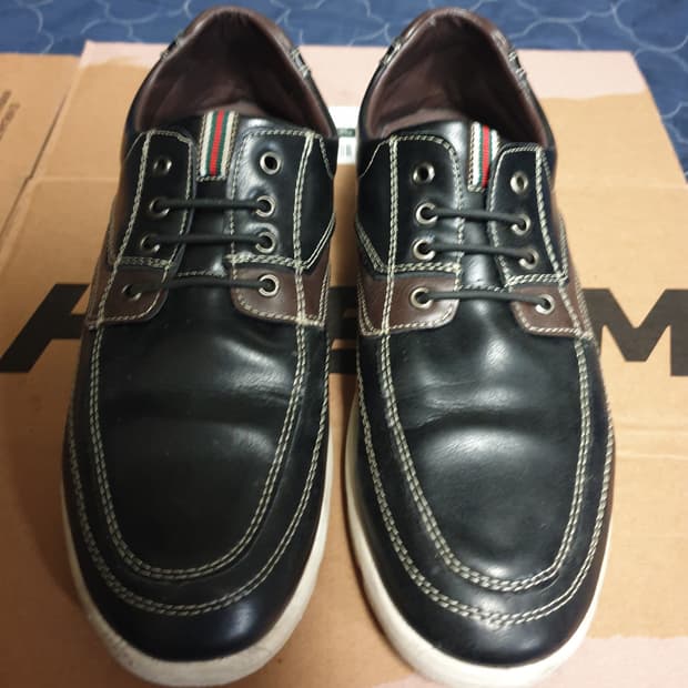 레노마 소가죽 초경량 클래식 컴포트화 블랙 (270)