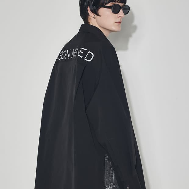 메종미네드 오버핏 블랙 셔츠 남성용 S사이즈