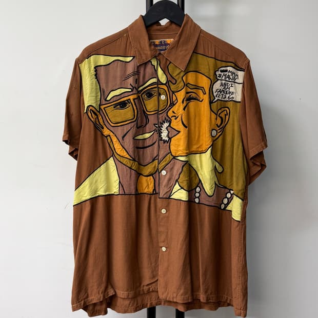 왓이즈잇? 90s 카툰 레이온 셔츠