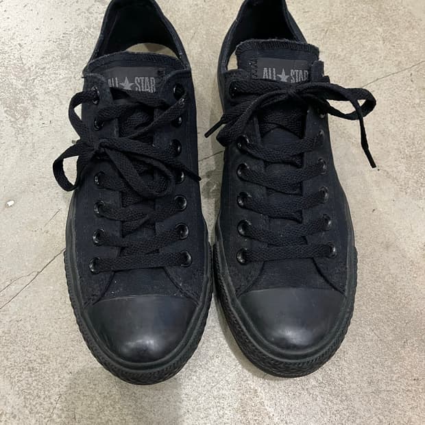 빈티지 컨버스 올스타 로우 트리플블랙 