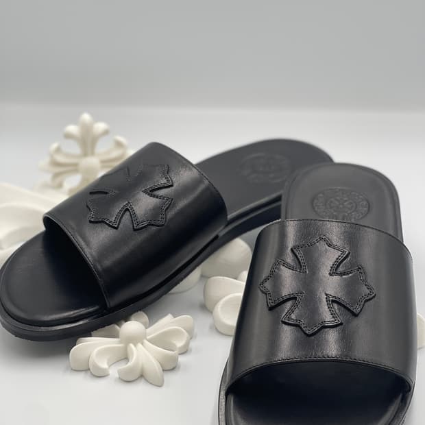 크롬하츠 레더 CH 패치 슬라이드 43사이즈