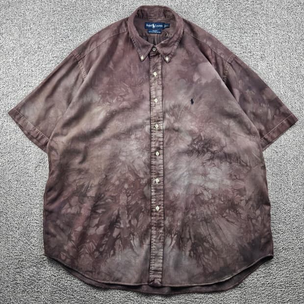 폴로랄프로렌 실크 반팔 셔츠 커스텀 ( 2XL ) / 12478