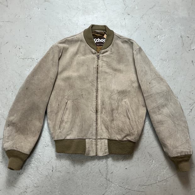 90's USA 빈티지 쇼트 스웨이드 봄버 자켓 빈티지레더 자켓
