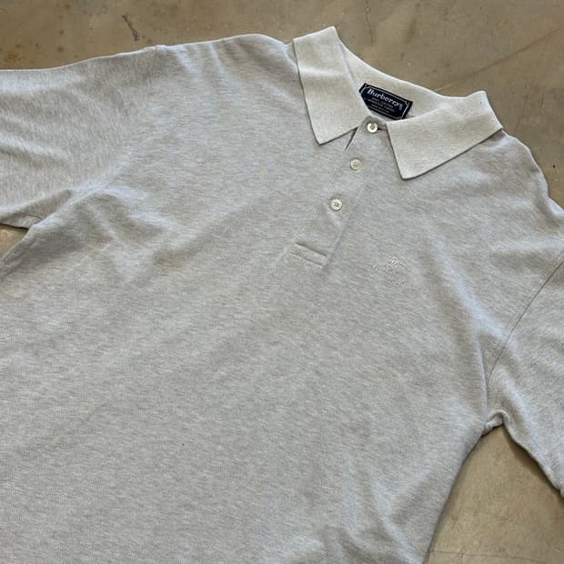 XL 버버리 MADE IN USA 코튼 카라반팔티