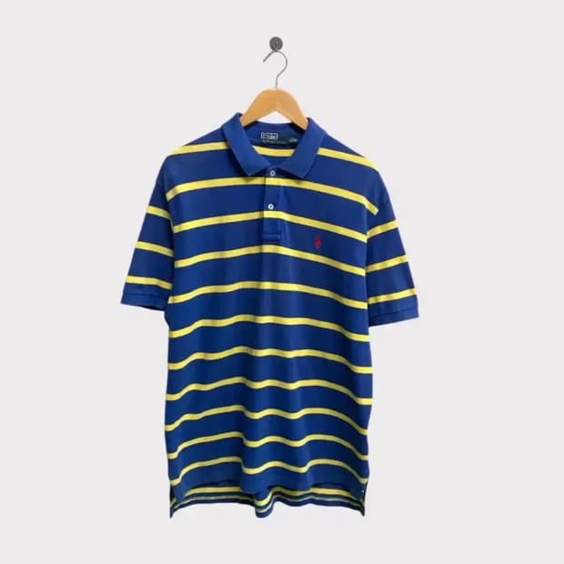 폴로 랄프로렌 스트라이프 피케 카라티 L