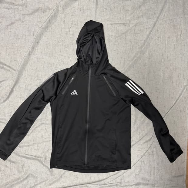 아디다스 L 하이드로 트랙 수트 블랙 후드