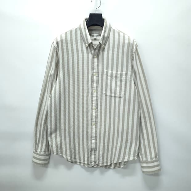 클럽모나코 와플 스트라이프 셔츠 (95~100)