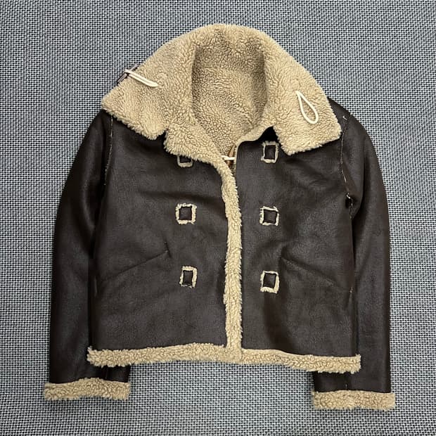 빈티지 레더 무스탕