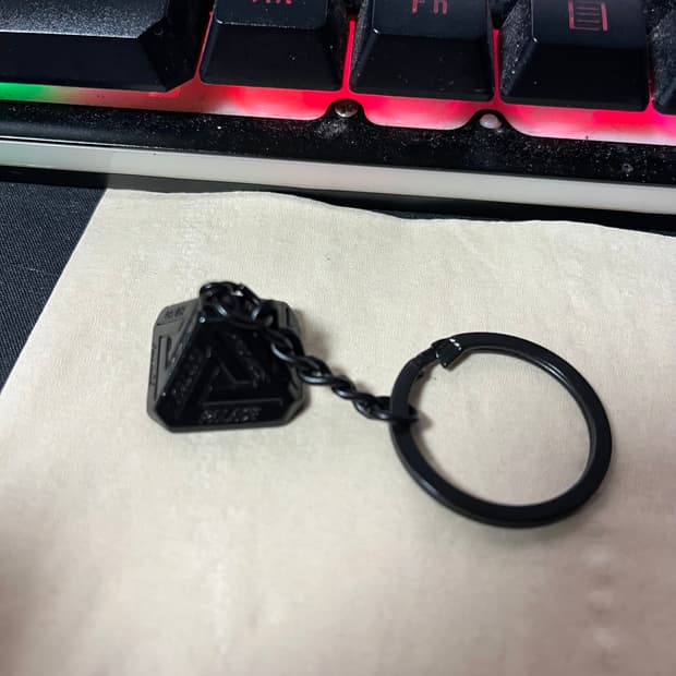 팔라스 트라이퍼그 3D 키링 블랙 - 24SS 미사용 팝니다