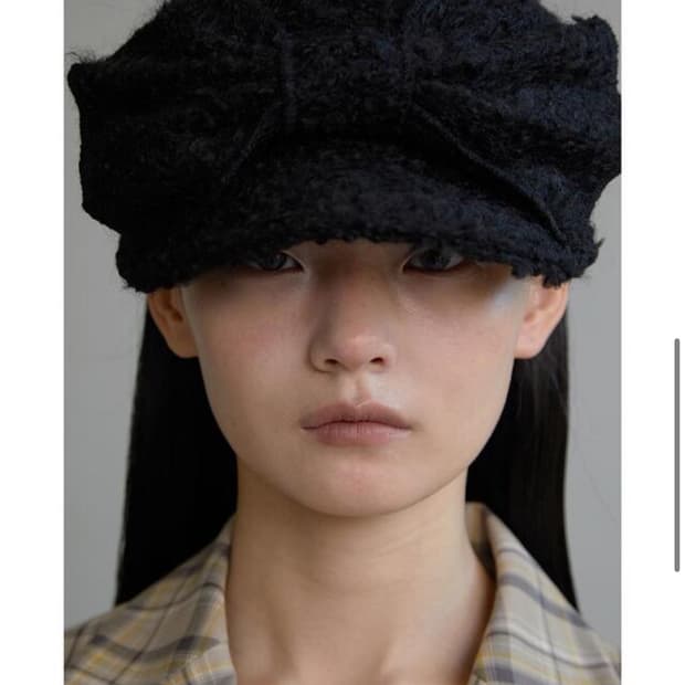 어썸니즈 벨보이 캡 울 블랙