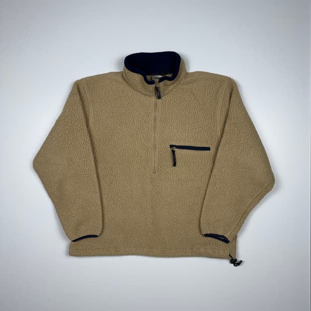 (105) 80s 엘엘빈 플리스 풀오버 내추럴