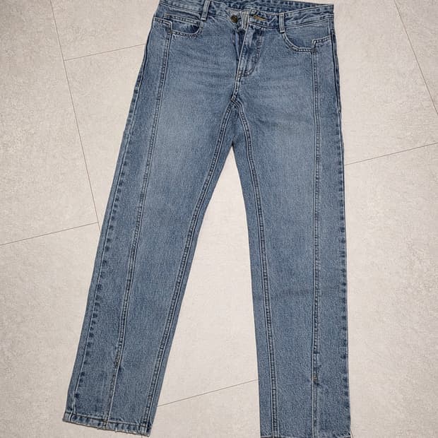 솔리드옴므 절개 플레어 바지