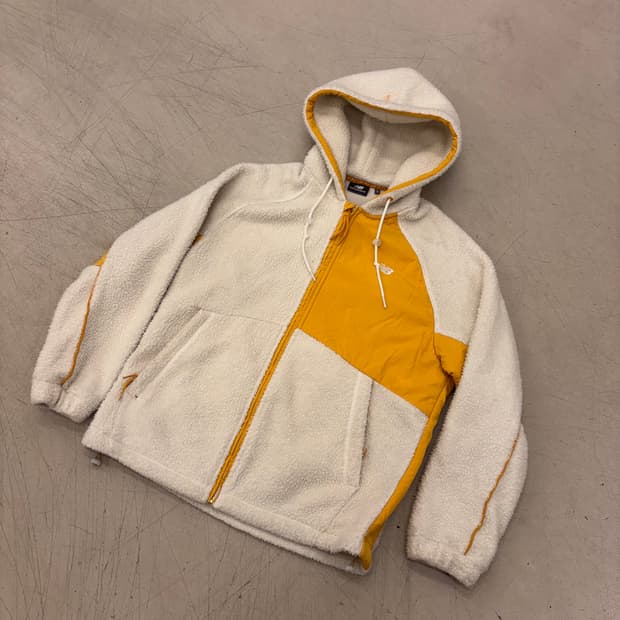 뉴발란스 배색 후리스 후드 집업