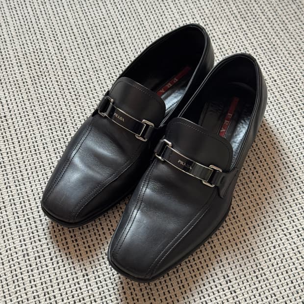 프라다 로퍼 uk 6 플랫 슈즈 