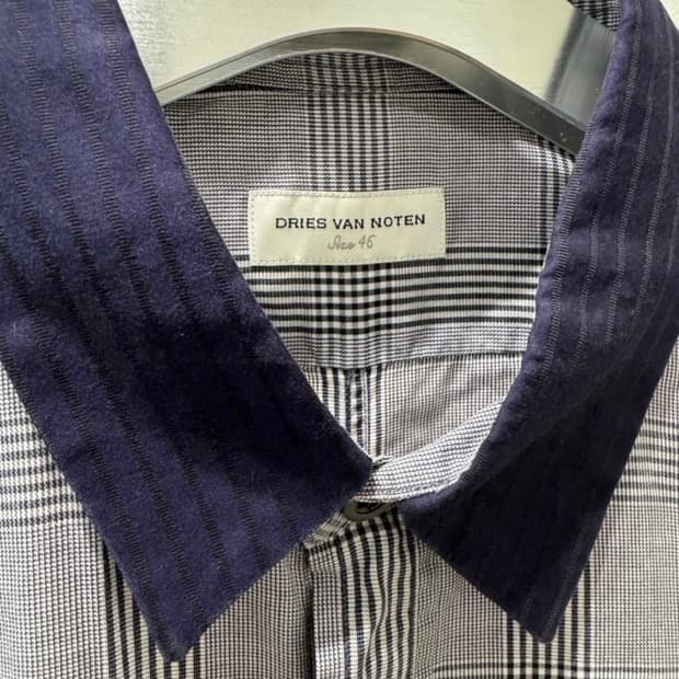 드리스 반 노튼 체크셔츠