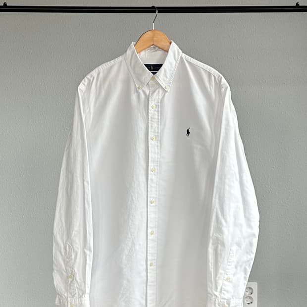 [L-XL]폴로 랄프로렌 클래식핏 화이트 옥스포드 셔츠