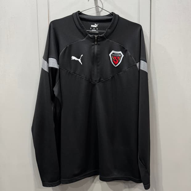 XL 푸마 드라이셀 포항스틸러스 드릴탑 반집업 롱슬리브 긴팔 티셔츠