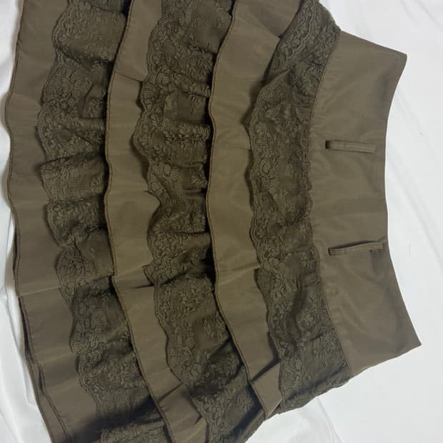 플라워레이스 스커트