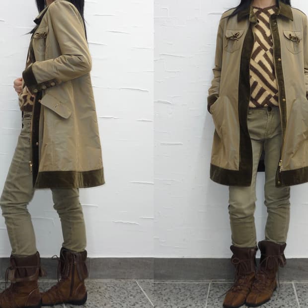 Suede point feminine jacket