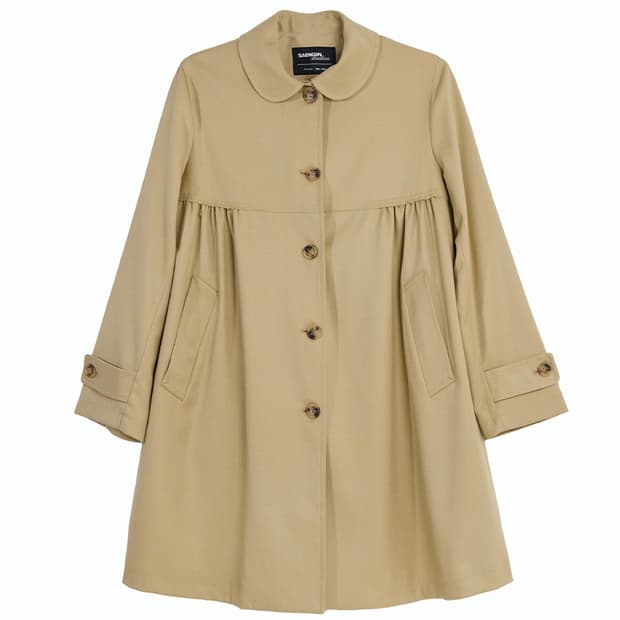 [OS] 생긴스튜디오 셔링 하프 트렌치코트