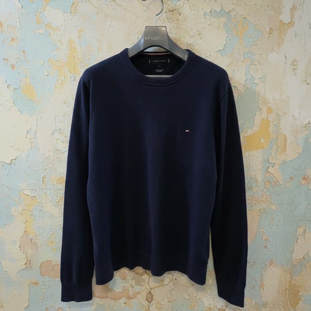타미힐피거 네이비 캐시미어 니트 L