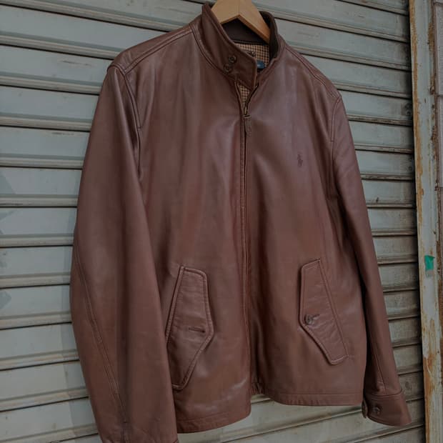 폴로 랄프로렌 헤링턴 레더 자켓