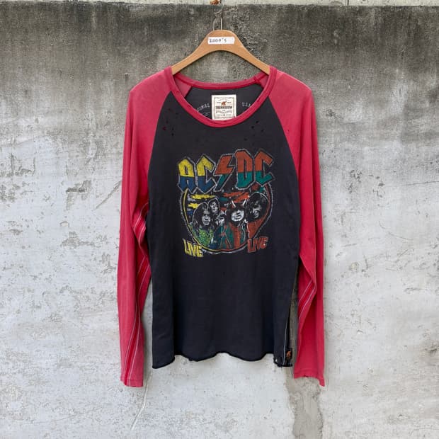 AC/DC by 트렁크(Trunk Ltd.) 빈티지 디스트레스드 티셔츠