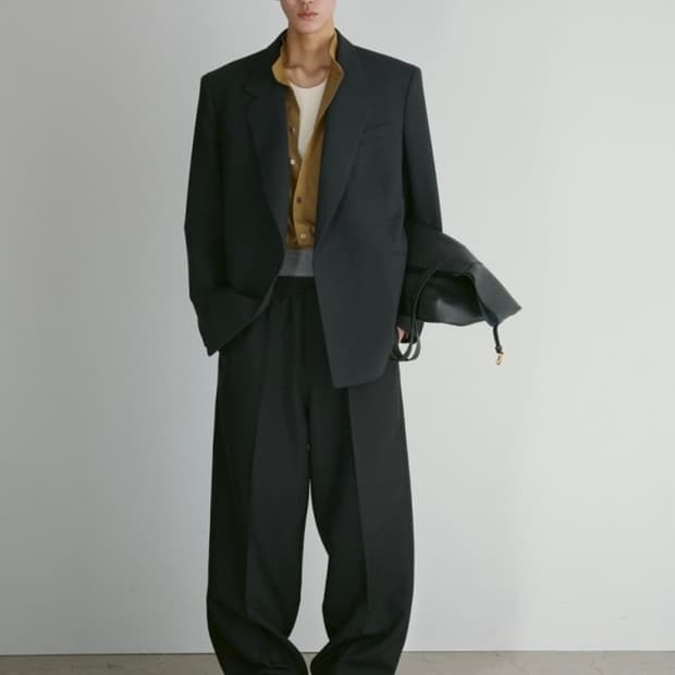 [L] 렉토 베르디 오버사이즈 더블 블레이저 자켓