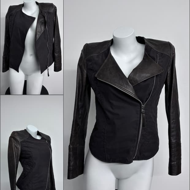 하이브리드 판넬 램스킨 자켓