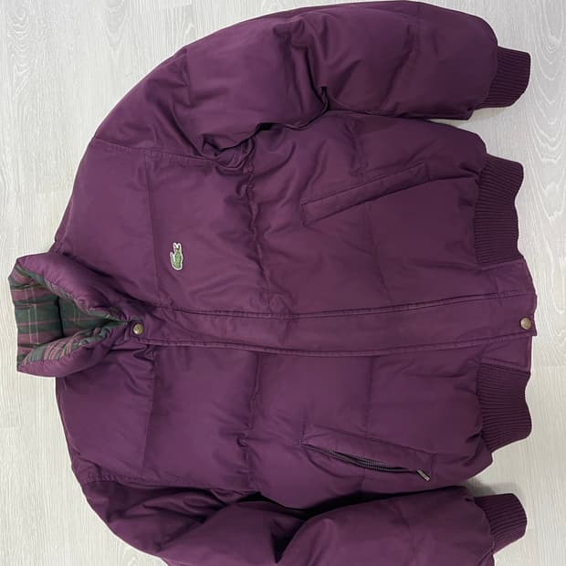 라코스테 빈티지 양면패딩 L