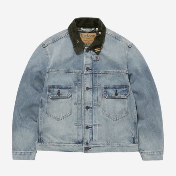 리바이스 바버 타입2 트러커 자켓 빈티지 워시드 데님 자켓