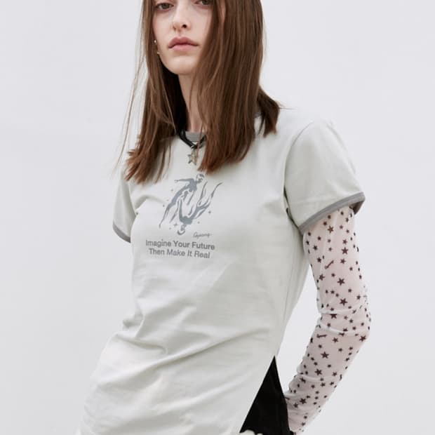 경 그래픽 반팔 새상품