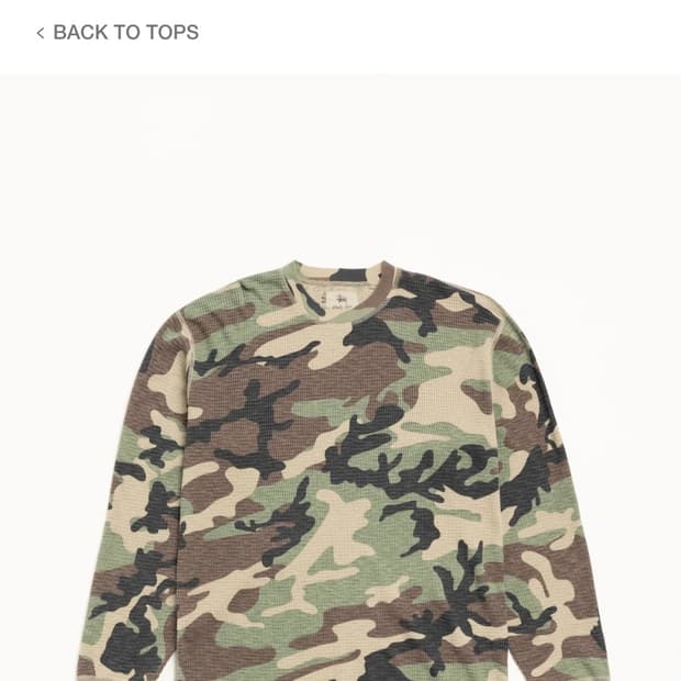 스투시 stussy PIGMENT DYED LS THERMAL