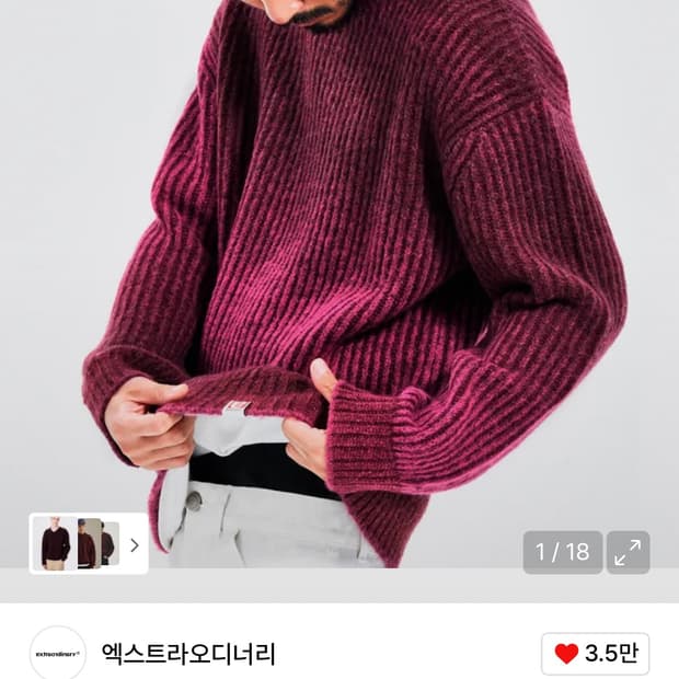 엑스트라오디너리 스웨터