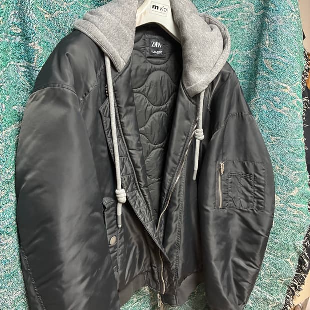Zara 후드패딩집업