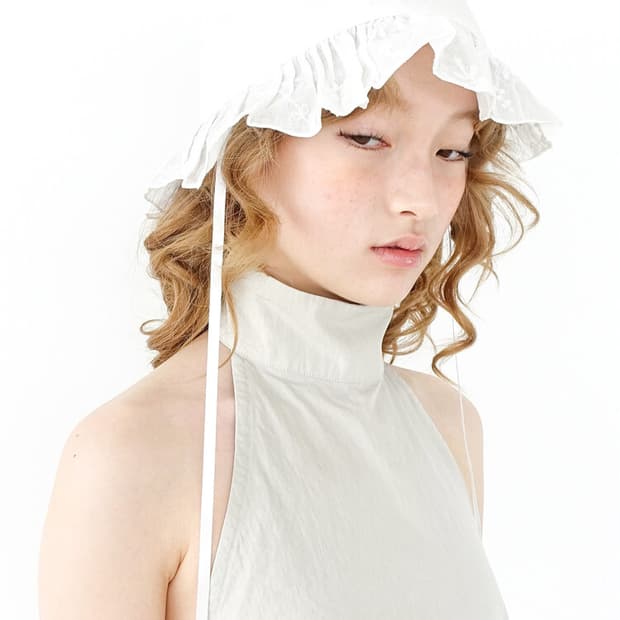 Faerie cotton frill bucket hat